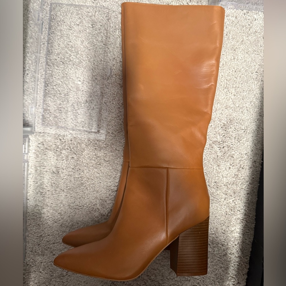 Nine West Tan Heeled Boots